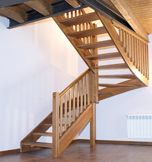 escaleras de madera